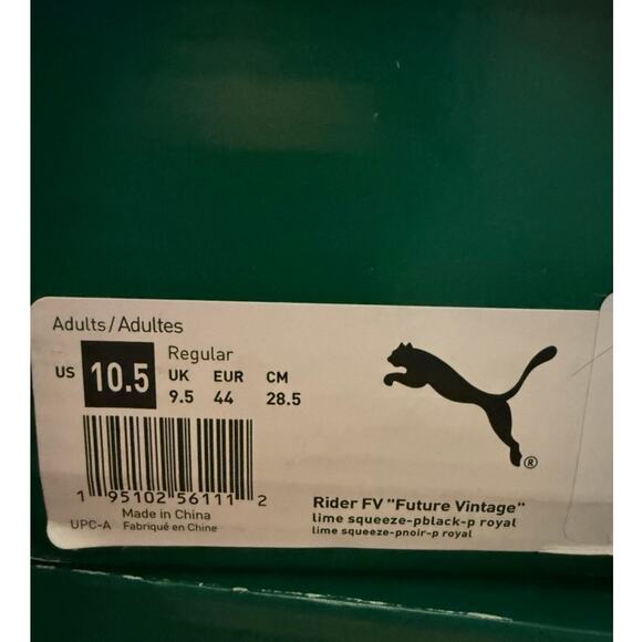 NEW Puma Rider Future Vintage Men's Sneaker Size 10.5 Multicolor 387672 09 - Picture 8 of 8